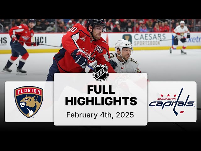 NHL Highlights | Panthers vs. Capitals | February 04, 2025