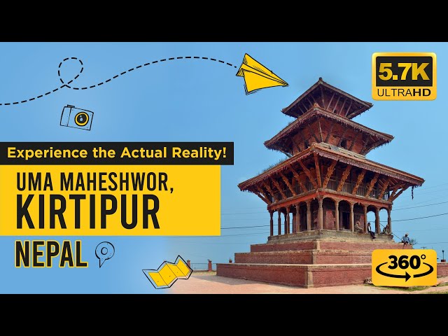 Kirtipur - Part IV | Uma Maheshwar Temple | Kathmandu, Nepal | Virtual Travel | 360° VR Tour |