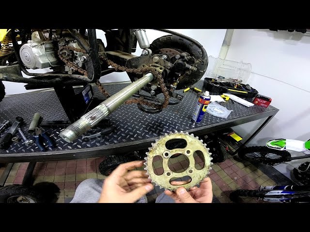 Replacing Chain and Sprockets on 125cc Quad - Full Instruction