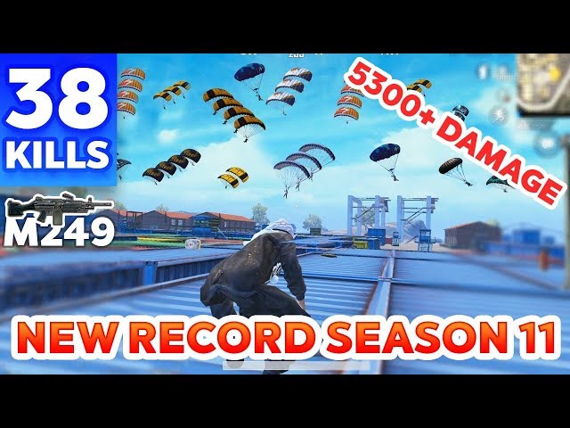 KING OF M249 | NEW RECORD IN SEASON 11 | 38 KILLS | PUBG MOBILE