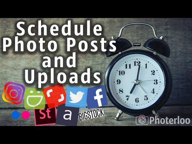 How to Schedule Uploads To Instagram, Facebook, Flickr, Shutterstock, Adobe Stock and More