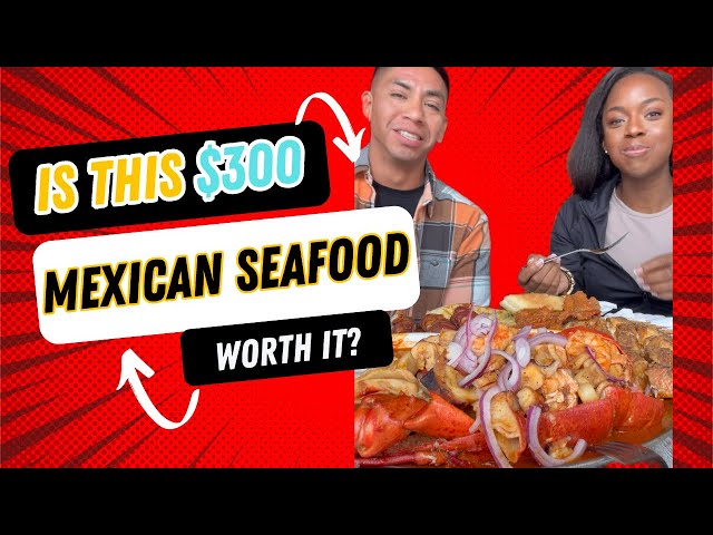 Our Honest Reactions to a $300 Mexican Seafood Feast!