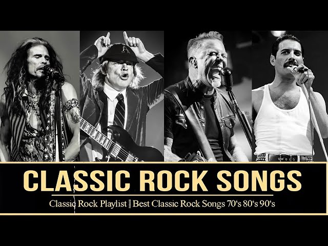 Classic Rock Songs 70s 80s 90s - ACDC, Queen, Bon Jovi, Scorpions, Aerosmith, Nirvana, Guns N Rose