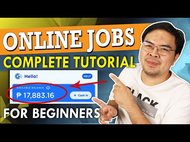 Online Jobs at Home Philippines - For Beginners (Complete Tutorial)