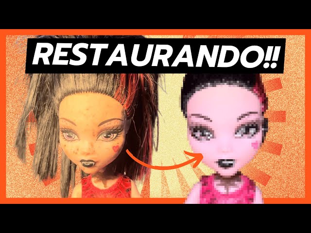 RESTAURANDO A DRACULAURA! #monsterhigh #restauration #draculaura