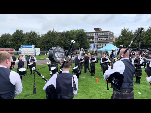 Police Scotland Federation Full Band Friday MSR Practice - Worlds 2024