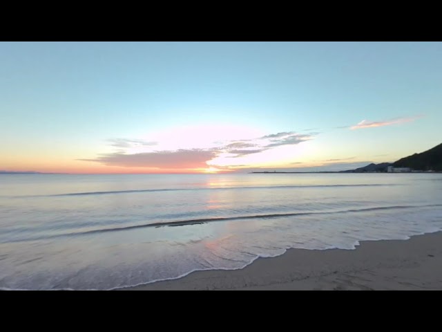 《180VR》【夕日】島根県出雲市稲佐の浜　 2021/10/15  《VUZE XR》