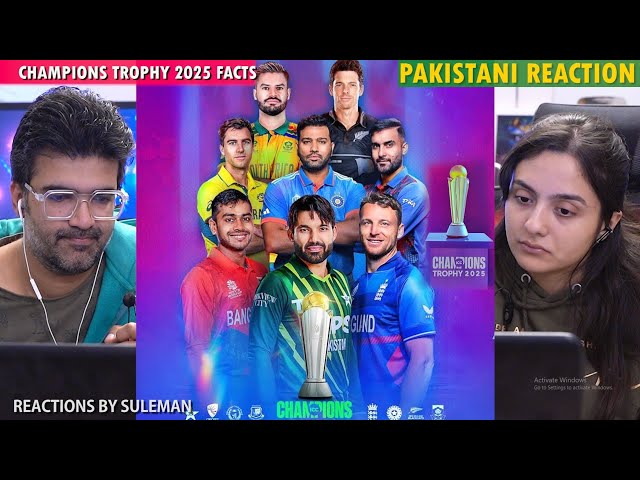 Pakistani Couple Reacts To Champions Trophy 2025 | India Not Going To Pak | Top 8 Facts