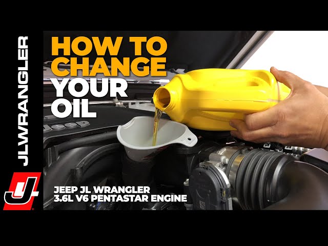 Jeep Wrangler JL and Gladiator OIL CHANGE How To Instructions on a 3.6L V6 Pentastar Engine