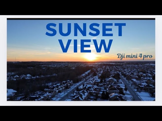 Peaceful Residential Views & Sunset | DJI Mini 4 Pro Cinematic