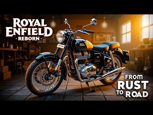 I Restored a Classic Bullet Motorcycle | Restoring a Classic 350 Bullet | Fizzlapse |Timelapse