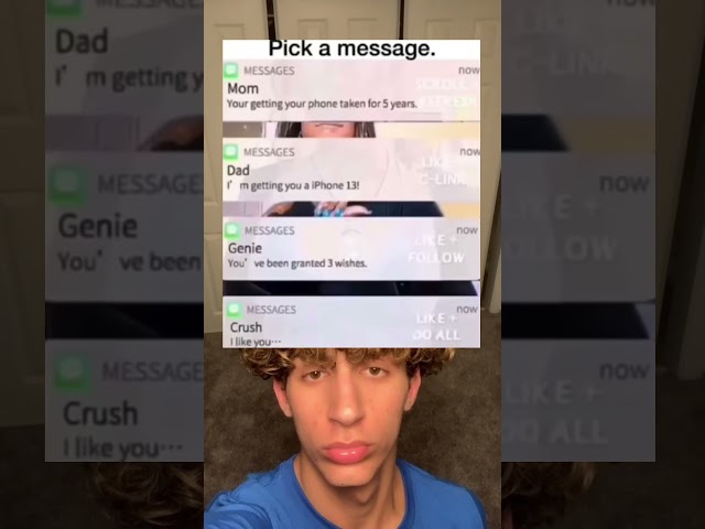 Which message will you pick?