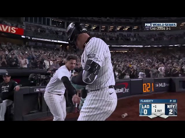 Aaron Judge's 1st home run of the World Series and 2nd of the postseason is a 2-run blast