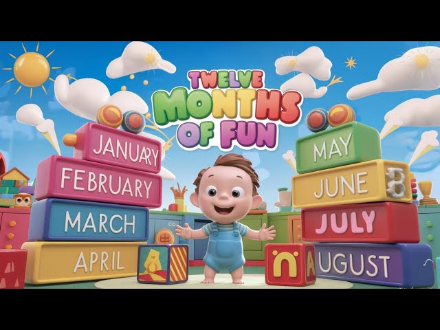 Months of the Year Song - January, February, March and More Nursery Rhymes for Kids by Rhyme Roots