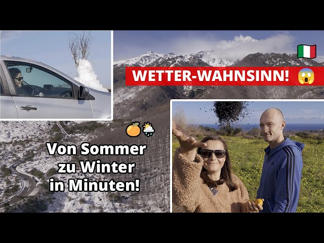 Ätna 🌋 im Winter: Ein unerwartetes Abenteuer! 🚨🍊