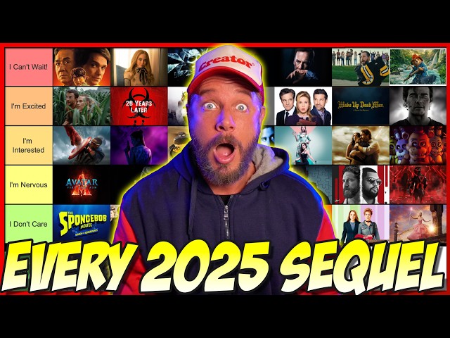 All 35 2025 Movie Sequels Ranked By Excitement! TIER LIST!