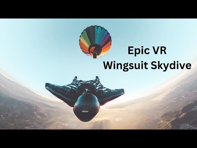 Roller Coaster like Wingsuit Skydive | Immersive 360 VR