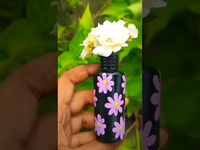 Cute Bottle Art #shorts #youtubeshorts #bottleart #diy #craft #trending #viralvideo #short #reels