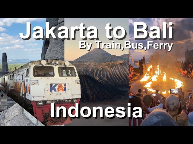 Jakarta to Bali by Train and Bus Journey via Yogyakarta, Mount Bromo - Indonesia travel