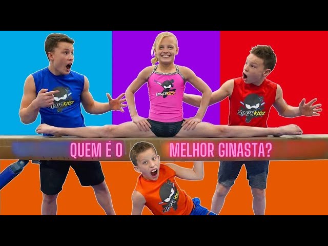 LIVE 🍿 Irmão contra irmã! | Desafio de esportes de ginástica! | Ninja Kidz TV Português