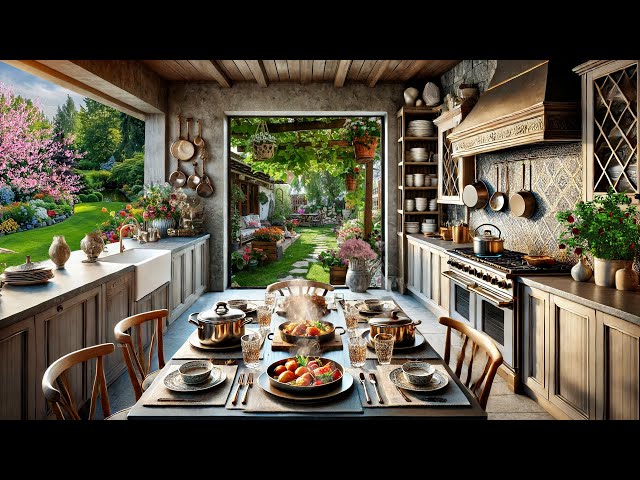 Softly Bubbling Stew and Soup & The Morning Sunlight🌥️ Spring Day Kitchen Ambience