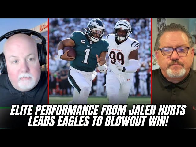 Jalen Hurts OUTPLAYS Joe Burrow! Eagles Destroy Bengals in Cincy! McMullen, Sileo & Zander REACT