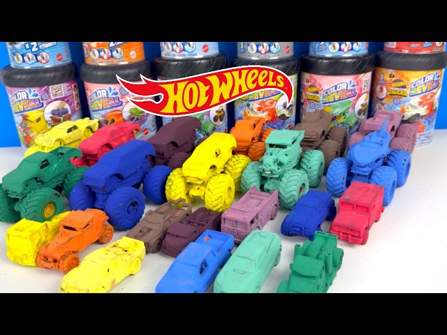 🤯 Hot Wheel Monster Truck Color Reveal Color Shifter vs.  Hot Wheel color reveal color shifters