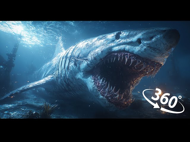 Terror By Great White Sharks   Feel the Fear in 360° 4K Ultra HD