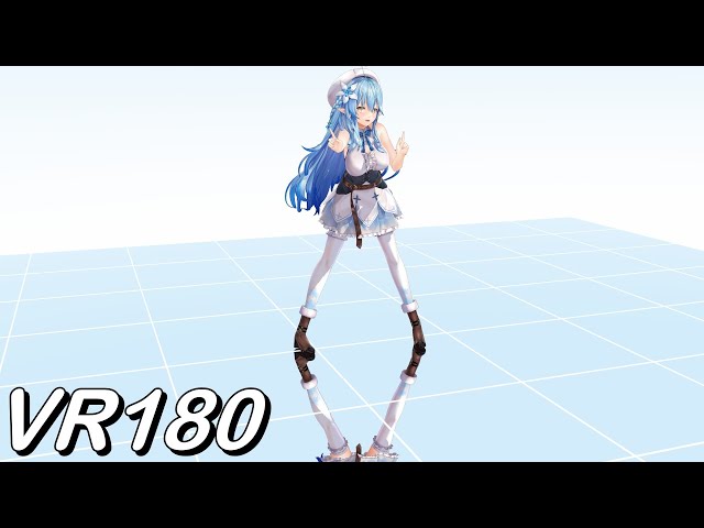 【VR180】ZoomUP Watashi wo amayakasu nara - Yukihana Lamy【Hololive MMD 8K】 M injected