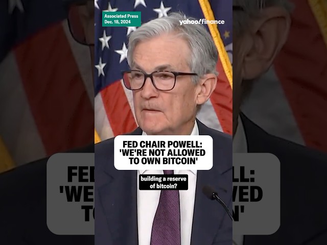 Fed Chair Powell: ‘We’re not allowed to own bitcoin’ #shorts