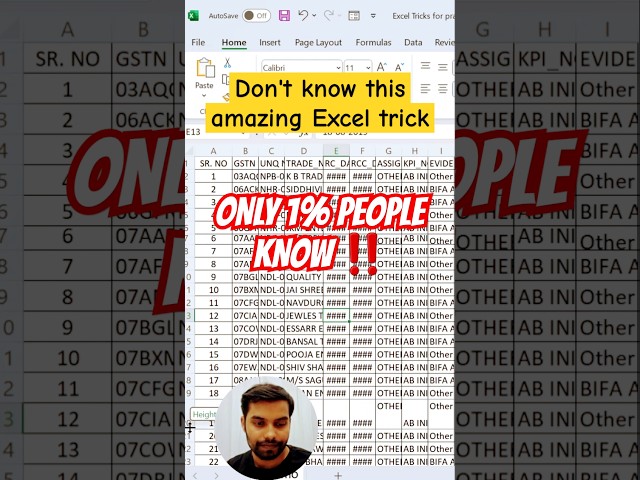 Don't know this Amazing Excel Trick ‼️ Learn Microsoft #excel #exceltips #exceltricks