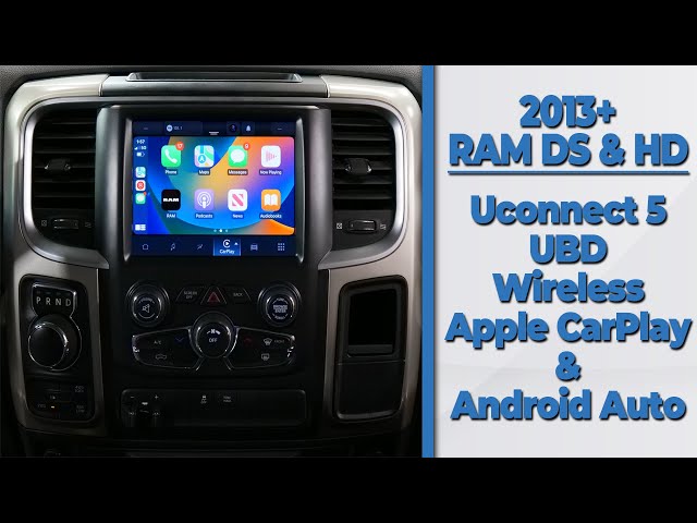 2013+ Ram 1500 DS & HD UConnect 5 UBD Wireless Apple CarPlay & Android Auto Upgrade Infotainment.com