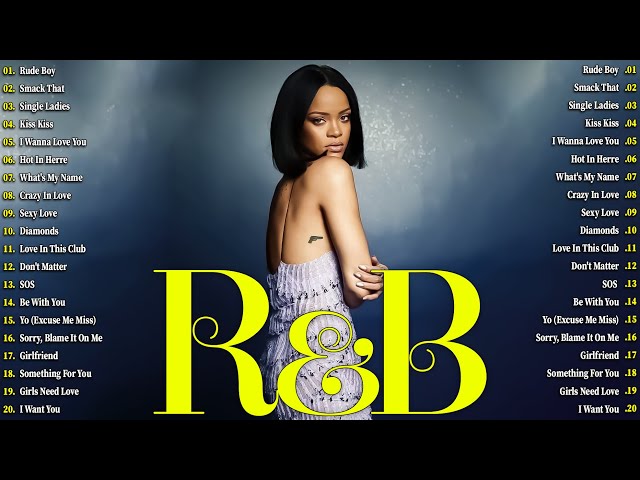 Rihanna, Akon, Beyonce, Chris Brown, Nelly, Akon, Ne-yo, Usher - Most Popular R&B Songs 90's 2000's