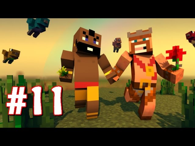 "HOG RIDER VISITS! - CREEPER BASE RAID!" | Minecraft King's Survival Part 11