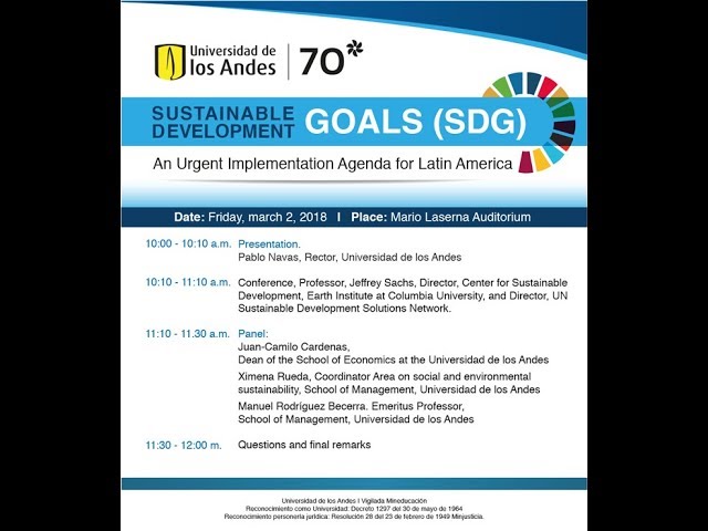 Conferencia: Objetivos de Desarrollo Sostenible para América Latina