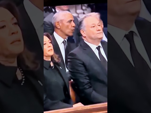 2 best friends laughing and chatting | Barack Obama and Donald Trump friendly at Carter's funeral