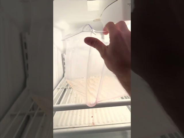 Refrigerator leaking water, easy fix