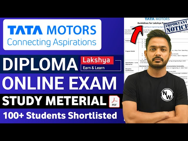 TATA Motors Hiring 2025 | 100+ Students Shortlisted | Online Exam | Tata Motors Job Vacancy 2025