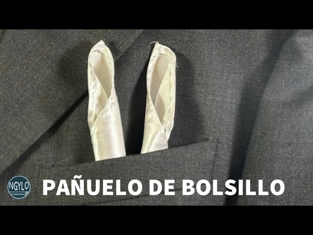 Cómo doblar un pañuelo de bolsillo - Doblado en forma de 2 velas