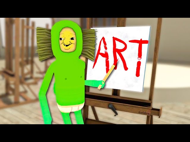 the boys go to art class