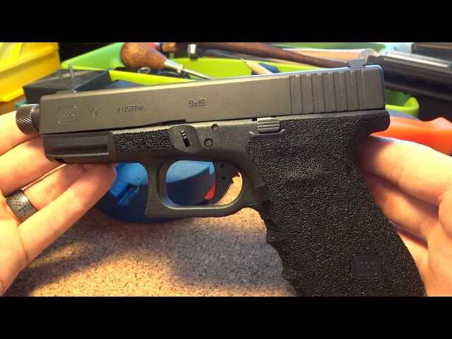 Glock 19 with my Lava Rock Stippling