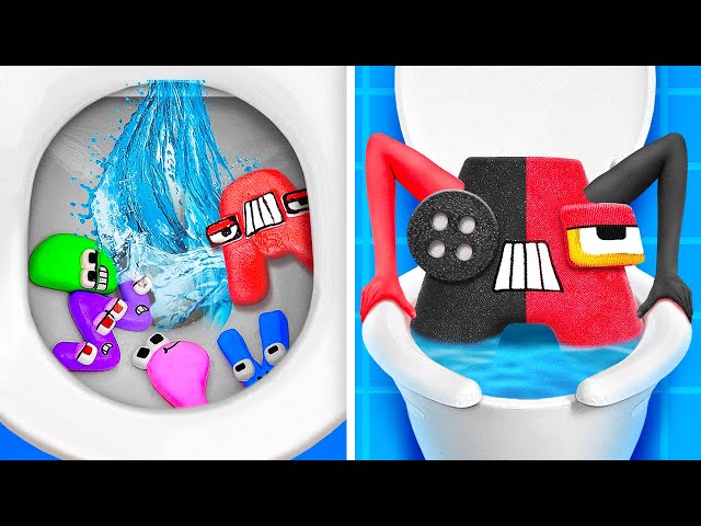 DON'T FLUSH, IT'S Alphabet Lore😢 *Cool Crafts And DIY Gadgets From Alphabet Lore and Digital Circus*