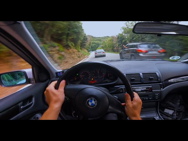 CHASING FAST E36 with my LOUD E46 | 4K POV BINAURAL AUDIO