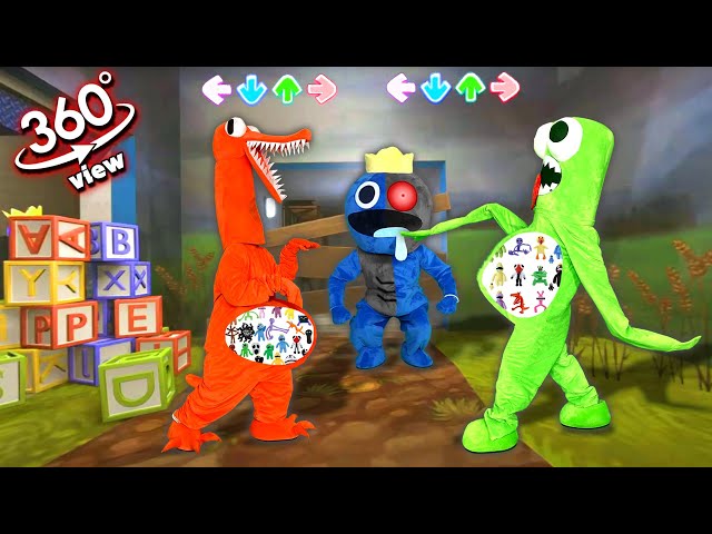 VR 360° New Rainbow Friends Monster All Phases in Real Life |Friday Night Funkin' Rainbow Friend