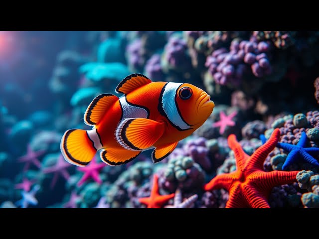 🐟 4K Aquarium Video (LIVE 24/7) | Beautiful Fish Tank with Relaxing Music for Sleep & Meditation