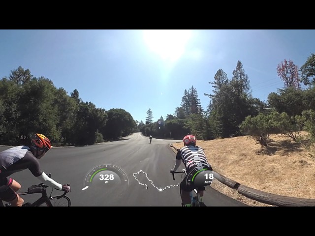 Bike ride Kings Downhill and Portola Rd in 360 HD - Garmin Virb 360