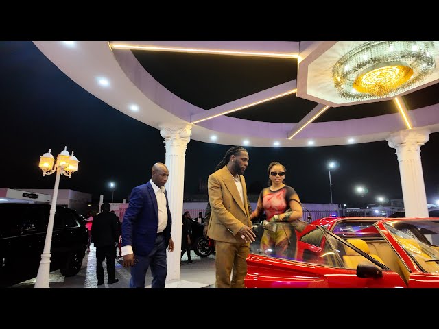 Burna Boy And Chloe Bailey Arrives The Secret Palace In His Ferrari 328 GTS (1985) ❤️🥰