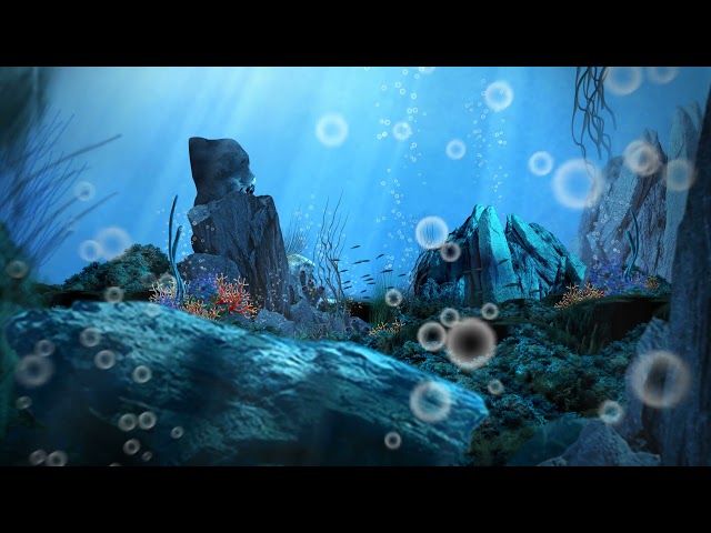 Underwater World Background Video Animation |  Motion Background Loop | No Copyright