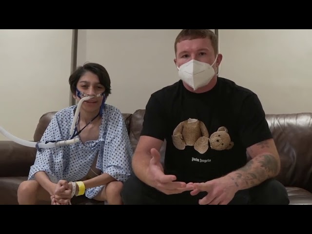 INCREIBLE GESTO CANELO ALVAREZ APOYA PARA SU MILAGRO PULMONES ANTOLIN