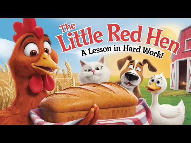 The Little Red Hen | Fun Kids Story About Hard Work and Teamwork | Bedtime Stories